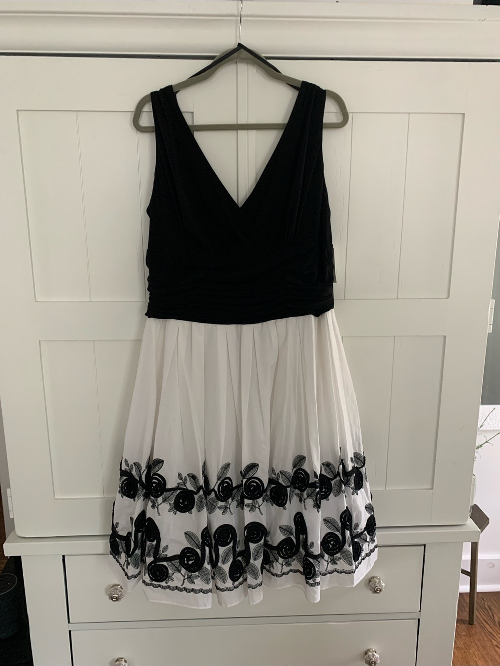 Vintage Retro Style Black and White Cocktail Dress - Sz 16/16W - New With Tags